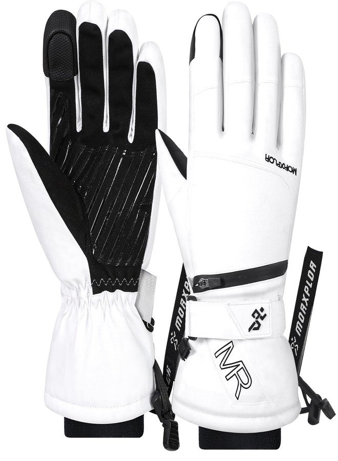 MORXPLOR Ski Snow Gloves for Men Women,3M Thinsulate Insulated Warm Winter Snowboard Windproof Winter Touchscreen Snowmobile Gloves for Cold Weather - Image 1
